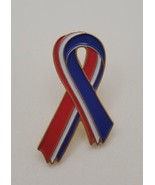 Red White &amp; Blue Ribbon Patriotic Lapel Hat Pin Pinback United States - $14.65