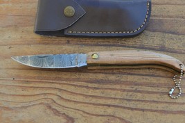 damascus custom made folding knife Laguiole Type From The Eagle Collection M7472 - £27.68 GBP