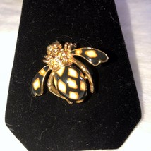 Joan Rivers Retired Rare Black Ename “Joan Of The Jungle” Large Bee Pin ... - £91.00 GBP