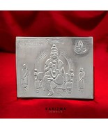 Real Silver Shree Dharmraj Yantra Hindu religious red book remedies - $40.43