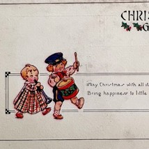 Christmas Victorian Greeting Card Little Drummer Boy 1900-20s Postcard PCBG11E - £15.72 GBP