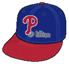 MLB ~ PHILADELHIA PHILLIES Cap Cross Stitch Pattern - $3.95
