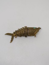 Vintage Sterling Silver 925 Filagree Fish Pendant - $149.99