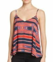 MSRP $68 Aqua Aztec Stripe V Neck Tank Size Small BLUE Multi - £22.30 GBP