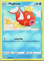 2020 Pokémon Magikarp Rebel Clash 039/192 Regular Common TCG - £1.50 GBP