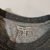Calvin Klein Jeans Sweatshirt Men's Medium Gray Pullover Sweater Classic CK image 3