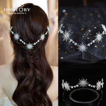 Bridal Hair Jewelry Star Headpieces Crown Rhinestones Crystal Headbands Tiaras B - £18.77 GBP
