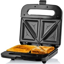 Ovente Electric Sandwich Maker with Non-Stick Plates, 750W Indoor Grill Kitchen  - £25.30 GBP