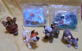 Lot: Oliver and Company Mc Donalds Happy Meal Toy PVC Figures + VHS Disney Movie - £23.88 GBP