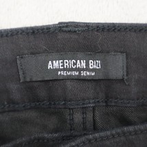 American Bazi Girls 9 Black Denim Skinny High Rise Button Zip Casual Jeans - £23.69 GBP