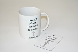 NEW St. Joan of Arc Mug and Magnet Set - I Am Not Afraid. I Was Born to Do This - £15.97 GBP