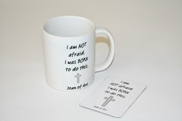 NEW St. Joan of Arc Mug and Magnet Set - I Am Not Afraid. I Was Born to ... - £15.94 GBP