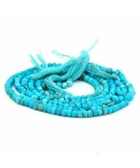 Natural  Firoza Turquoise Gemstone Faceted Rondelles beads  01stand   3m... - £65.69 GBP