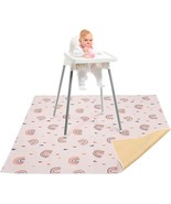 Baby Splat Mat for Under High Chair - 51” x 51” - Toddler Play Mat WATER... - £17.34 GBP
