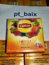 LIPTON Forest Fruit (Of Red Fruit) 20 pyramids bags - Herbal Infusion SEALED BOX - $4.25