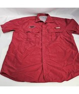 Vtg Chiliwear Arkansas Razorbacks Vented Button-Up Shirt Mens XL Short S... - €11,86 EUR