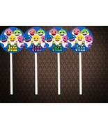 Baby Shark Personalized Cupcake Toppers 12 pieces cake Birthday Party fa... - $16.28 CAD