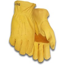 Golden Stag Work Glove Heavy Duty Gold Cowhide Patch Palm Glove, Medium,... - $27.60