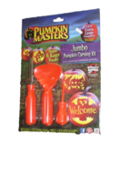 PUMPKIN MASTERS JUMBO CARVING KIT saw drill scoop 5 PATTERNS (K) - $3.30