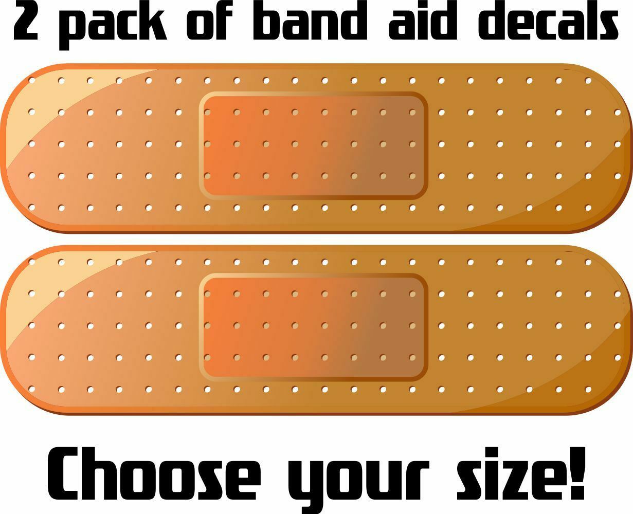 Band aid Bandage Dent Ding Scratch Cover Car Decal / Sticker Pack of 2 D... - $2.96+