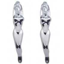 Chrome Nude Lady Door Grab Pull Handle Tractor Trailer Kenworth Peterbilt Pair - £45.83 GBP