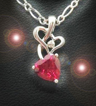 Haunted Necklace Release Trapped Energies Magick 925 Garnet Witch CASSIA4 - £69.54 GBP