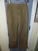 Faded Glory Dark Khaki Pants Size 16 Boy&#39;s (Adjustable Waist) - £14.31 GBP