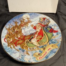 Vintage Avon Collectible Plate 1993 Special Christmas Delivery 22k Gold Trim - £8.45 GBP