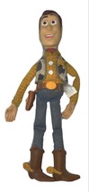 Disney Pixar Thinkway Toy Story 15&quot; Woody Pull String Doll Works NO HAT ... - $13.99