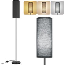 Modern Standing Floor Lamp Industrial Reading Living Room Black Shade Bedroom - £39.88 GBP