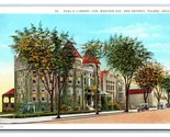 Public Library Building Madison Ave Toledo Ohio OH UNP WB Postcard H22 - £2.32 GBP