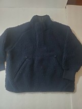 New vtg stock j crew zip  pull over Sherpa fleece sweater jacket size xs kids - $39.00