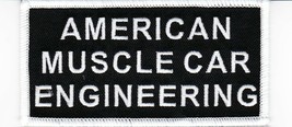 AMERICAN MUSCLE CAR ENGINEERING SEW/IRON PATCH EMBROIDERED DODGE CHEVY F... - £6.29 GBP