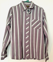 vintage 90&#39;s Ezekiel men M shirt button close black label edition (E2EK1EL) - £15.80 GBP