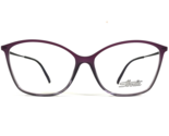 Silhouette Brille Rahmen SPX 1607 75 4040 Schwarz Lila Klar Fade 56-13-135 - £171.51 GBP