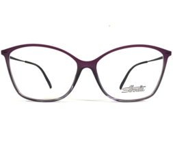 Silhouette Brille Rahmen SPX 1607 75 4040 Schwarz Lila Klar Fade 56-13-135 - $214.05