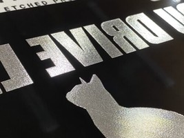 Silver Engraved You Drive Like A Pussy Diamond Etched Car Tag License Plate - $27.23 CAD