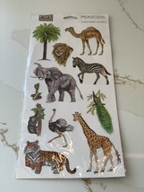 Vintage PSX Scrapbooking Stickers Zoo Animals Wild Nature New Archival S... - $5.89