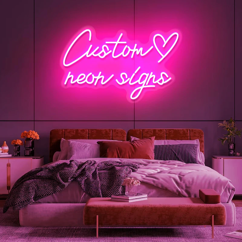 Om neon sign led letter light wedding decor wall art bar business logo name design room thumb200