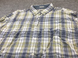 J. Crew Size XL Men&#39;s Madras Plaid Long Sleeve Button Down Cotton Shirt Tailored - £8.69 GBP