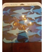 Mouse Pad Sharks By Staples Non Skid Rubber Back Optical Mouse Friendly - $371.52 MXN