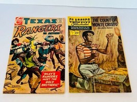 Comic Book lot vtg Charlton Texas Rangers 63 Count Monte Cristo classic 3 ranger - £18.95 GBP