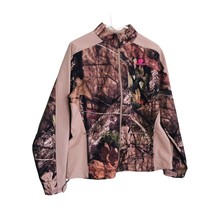 MOSSY OAK Womens Size Medium 8-10 Green Camo Print Jacket Fleece Lined - £13.20 GBP