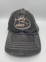 Rocky Mountain Elk Foundation Hat Black Hunting Hat Well Used Clean Cap - £7.25 GBP