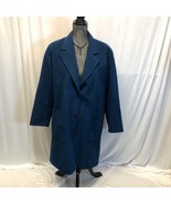 Samuel Robert Peter Hatsi Androu Ultrasuede Coat Womens Size 12 Blue Lin... - $39.19