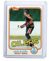 1981-82 Topps Jari Kurri Rookie Rc Card #18 Edmonton Oilers - £7.43 GBP
