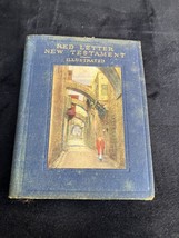 Red Letter New Testament Illustrated Hard Cover Vintage New Testament 1950 - £3.89 GBP