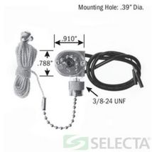 ss107-bg pull chain switch  6a ss107bg selecta actuator    - $5.47