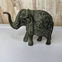 Vintage Style Elephant Figurine Desk Decor Rustic Contemporary - $19.99