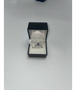 Amethyst Rhodium Plated Ring Size 7 Made In Thailand - €20,24 EUR